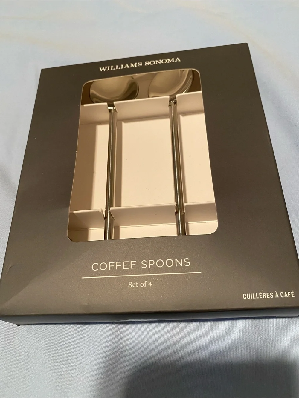 Williams Sonoma Stainless Steel Coffee Spoons - Silver Set